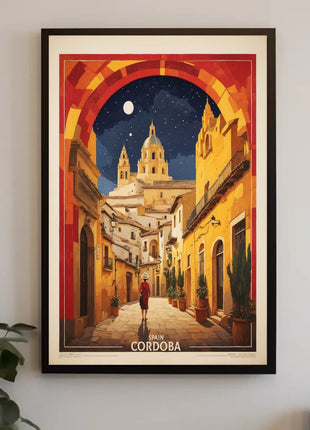 Córdoba Nighttime Charm Travel Poster