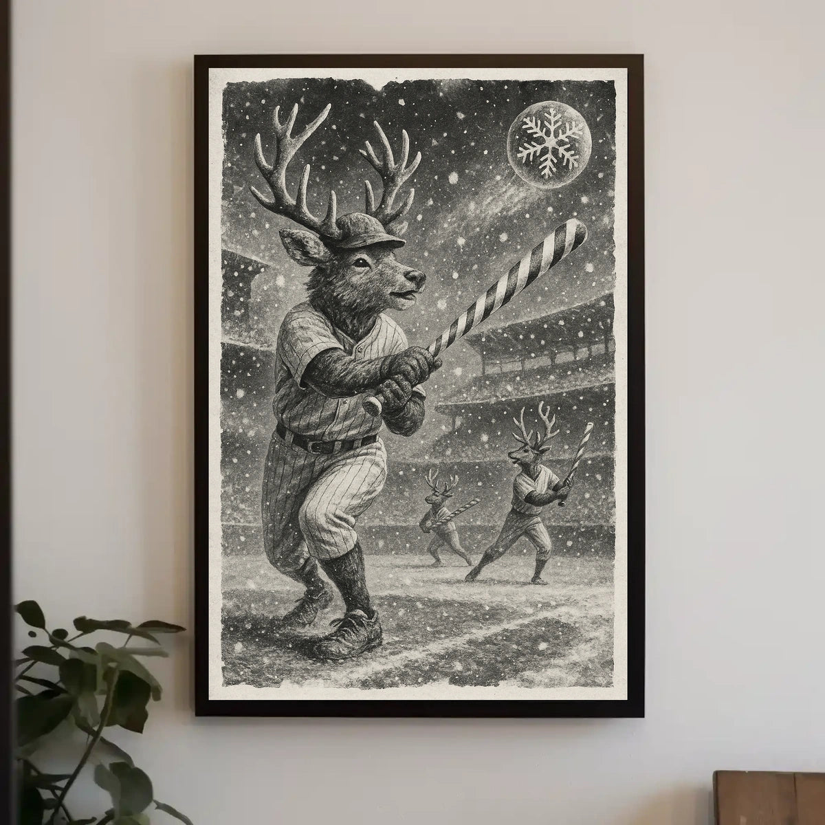 Winter Wonderland Baseball Poster