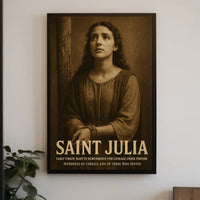 Saint Julia Patroness Of Corsica Poster