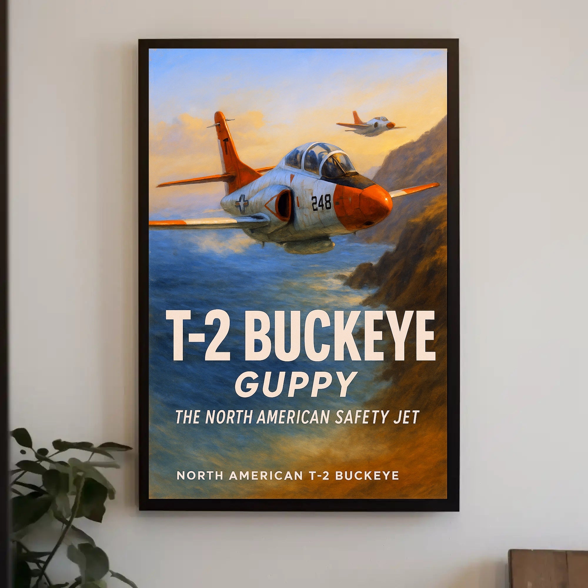 T-2 Buckeye The North American Safety Jet Poster PosterGoat