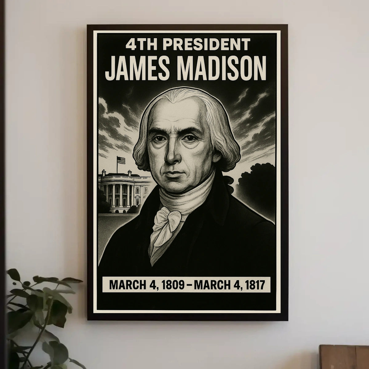 James Madison 4Th President Poster
