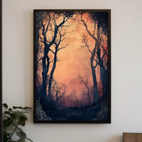 Enchanted Forest Gateway: Abstract, Artistic, or Pop Culture Poster