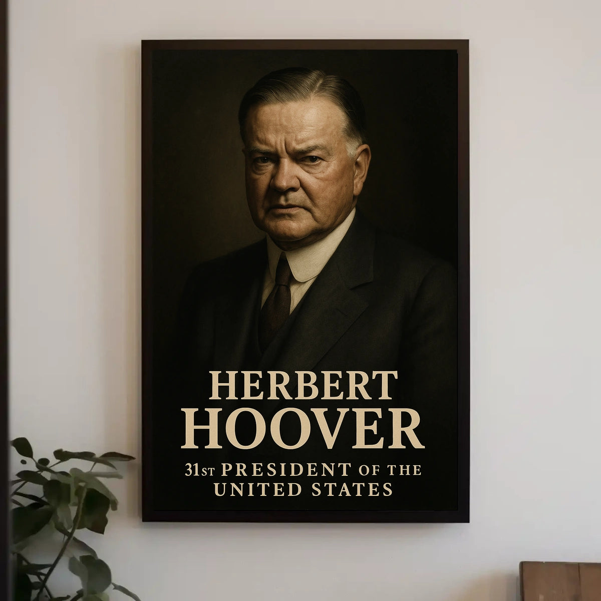 Herbert Hoover 31St President Poster Vintage Wall Art Decor