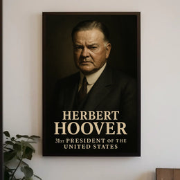 Herbert Hoover 31St President Poster Vintage Wall Art Decor