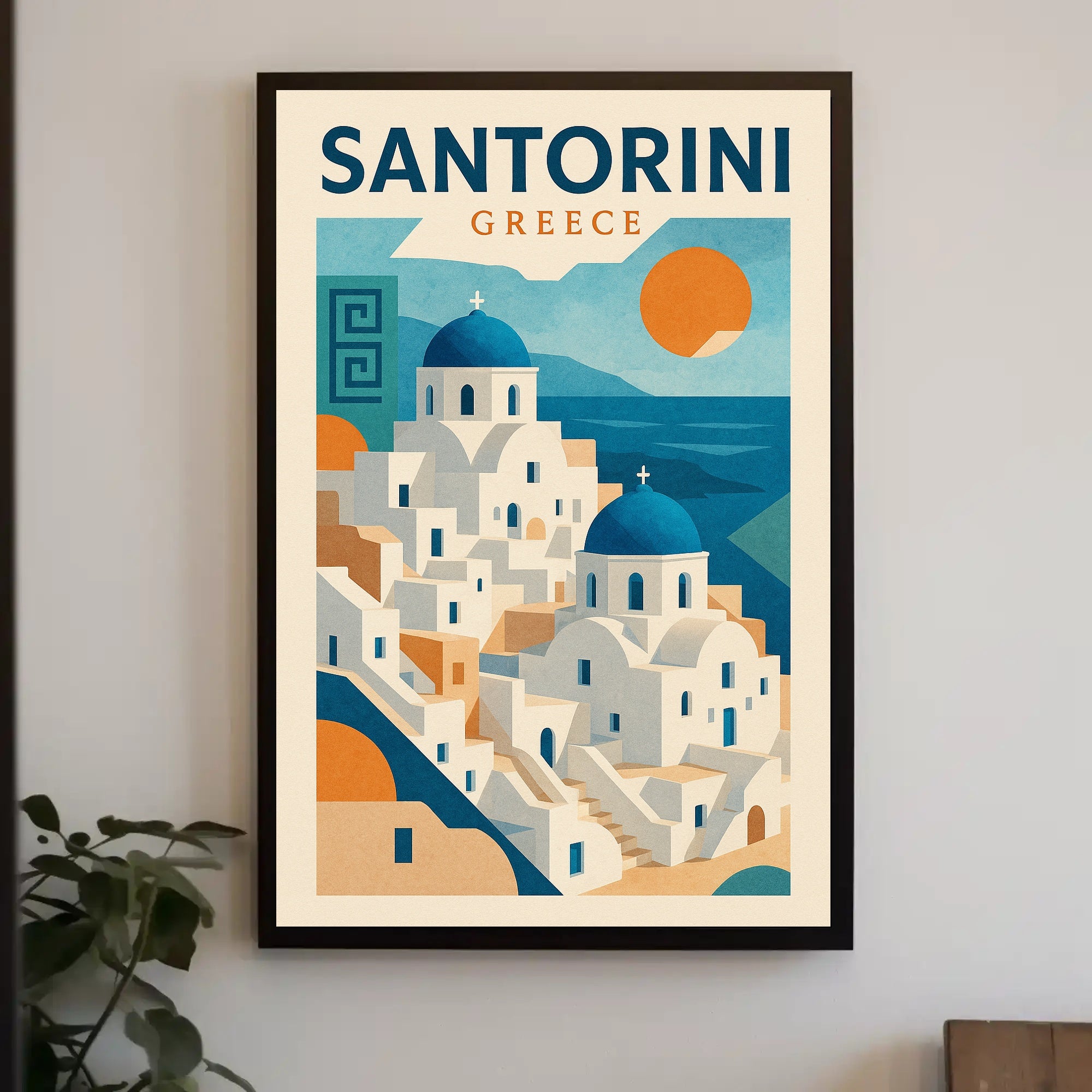 Santorini  Greece Poster PosterGoat