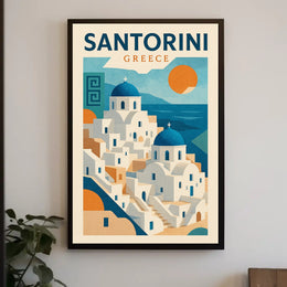 Santorini  Greece Poster PosterGoat