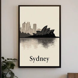 Sydney Skyline Poster