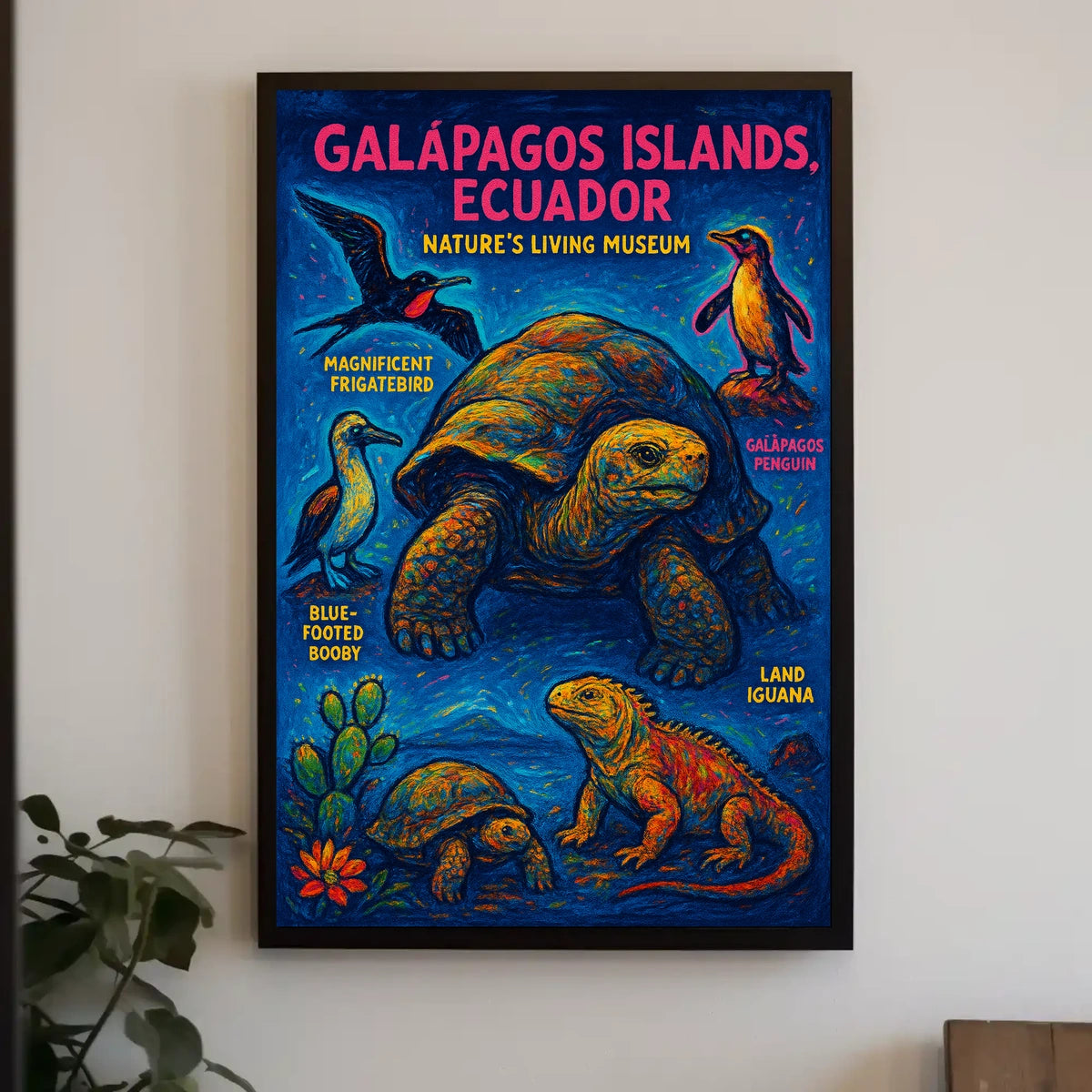 Galápagos Islands Natures Living Museum Poster