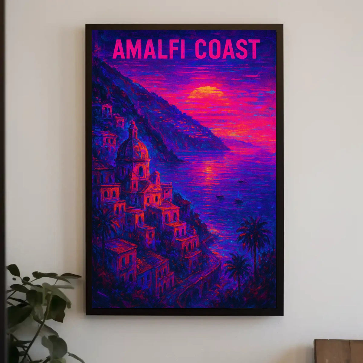 Amalfi Coast Sunset Poster