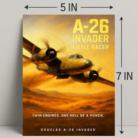 Douglas A-26 Invader Little Racer Poster PosterGoat