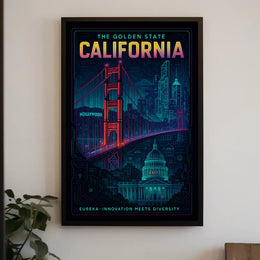 California The Golden State Poster