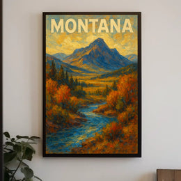 Montana Landscape Poster