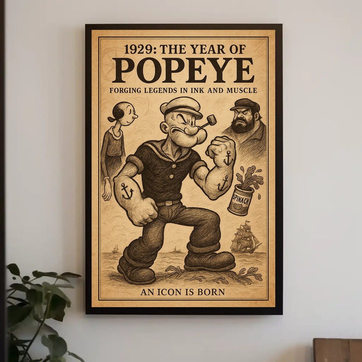 Popeye 1929 Art Poster POP-194