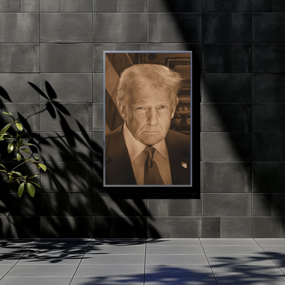 Donald Trump 47th President Sepia Photo