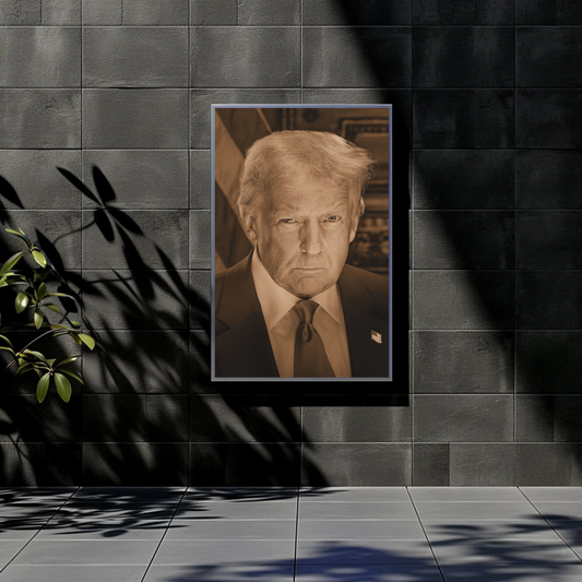 Donald Trump 47th President Sepia Photo