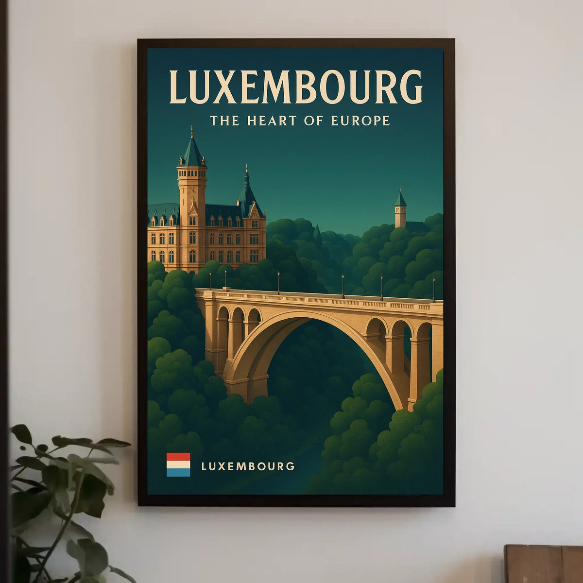 Luxembourg The Heart Of Europe Poster
