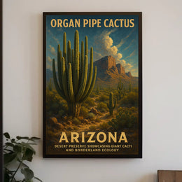 Organ Pipe Cactus Arizona Desert Poster