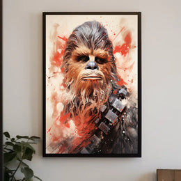 Galactic Warrior Portrait Poster