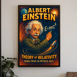 Albert Einstein Theory Of Relativity Poster