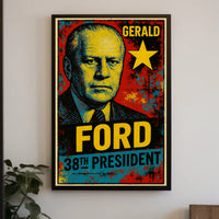 Gerald Ford 38th President of the United States Graffiti Pop Art Poster