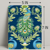 Majestic Peacock Elegance William Morris Art Poster