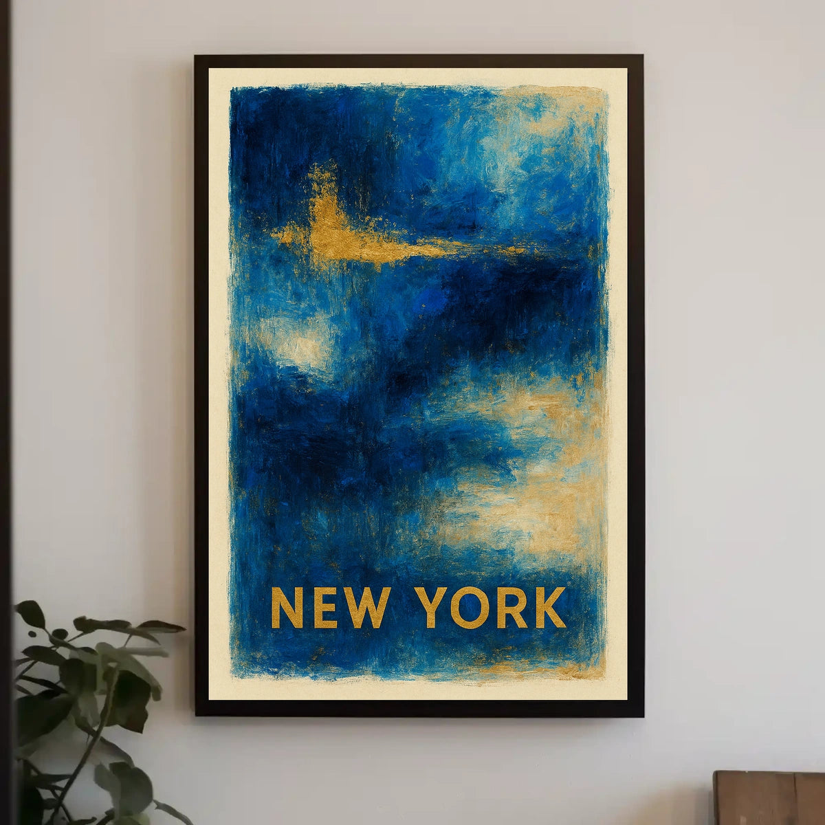 New York Abstract Expression Poster For Modern Wall Art