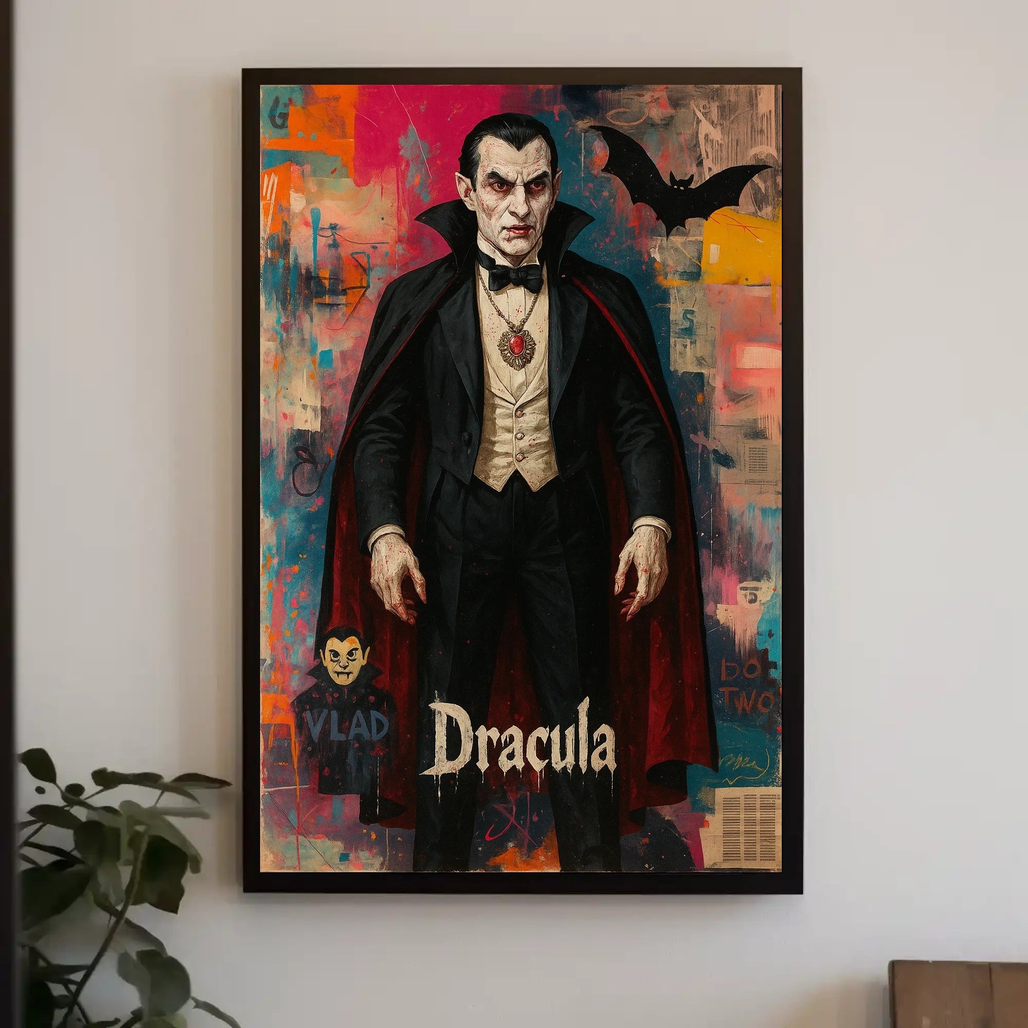 Vampire Chic: Dramatic Dracula Art Pop Culture Poster