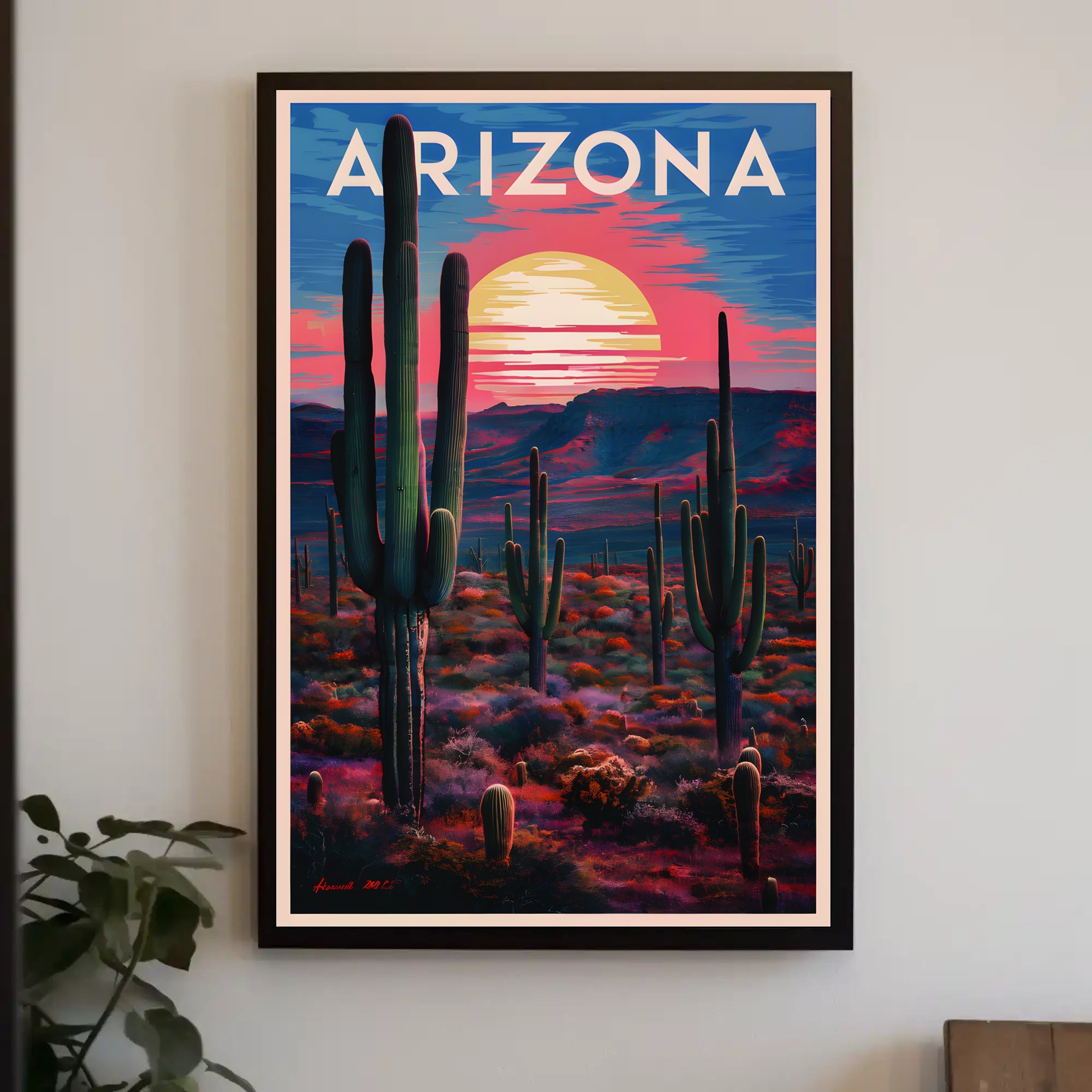Arizona Desert Sunset Poster