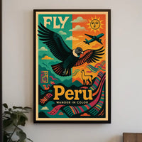 Fly to Peru Wander in Color Poster