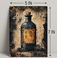 Vintage Potion Bottle Vintage Poster