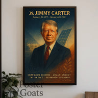 Jimmy Carter Historical Presidency Vintage Poster