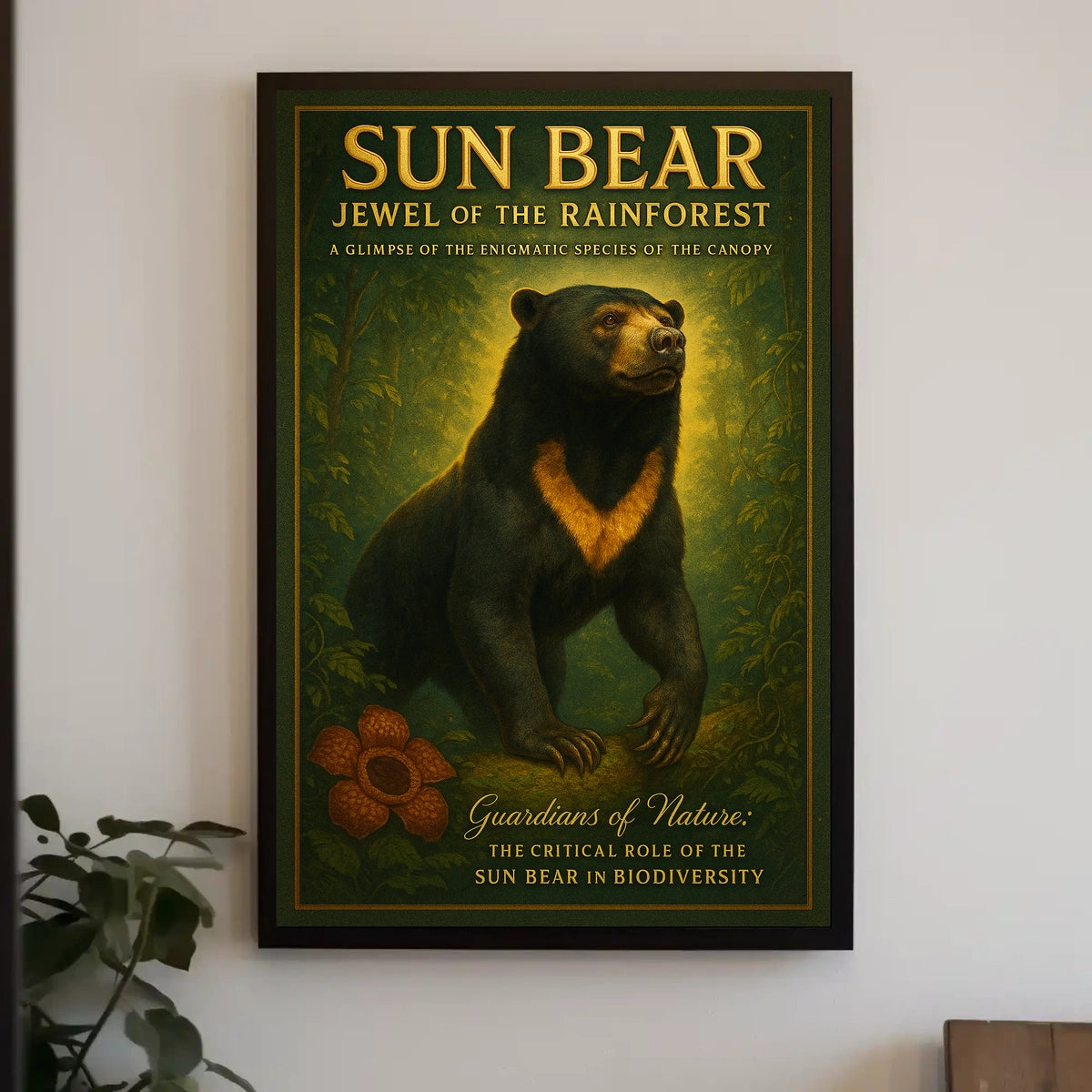 Sun Bear Jewel of the Rainforest Poster