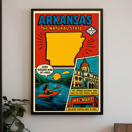 Arkansas The Natural State Poster