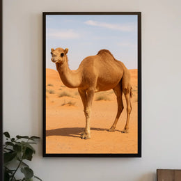 Majestic Camel in the Desert Poster