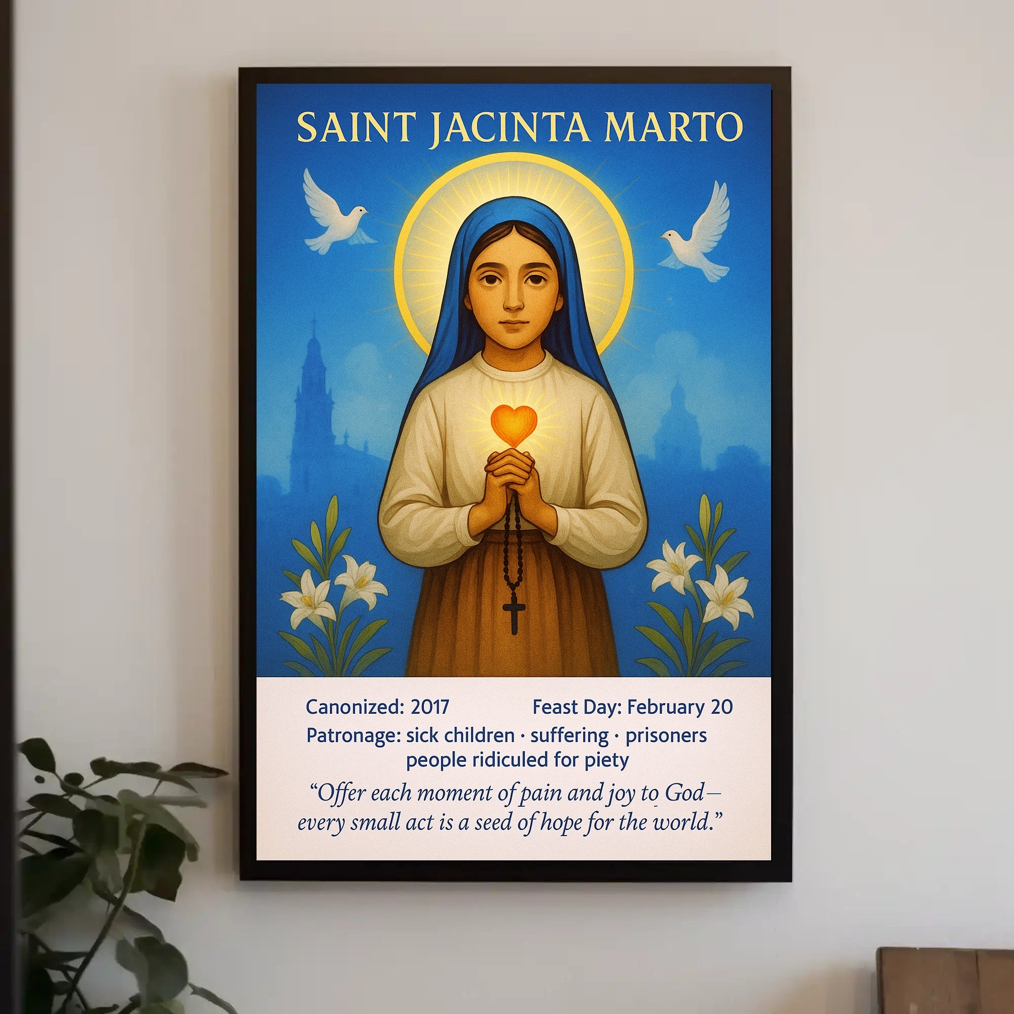 Saint Jacinta Marto Poster PosterGoat