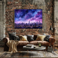 Starry Cityscape Poster