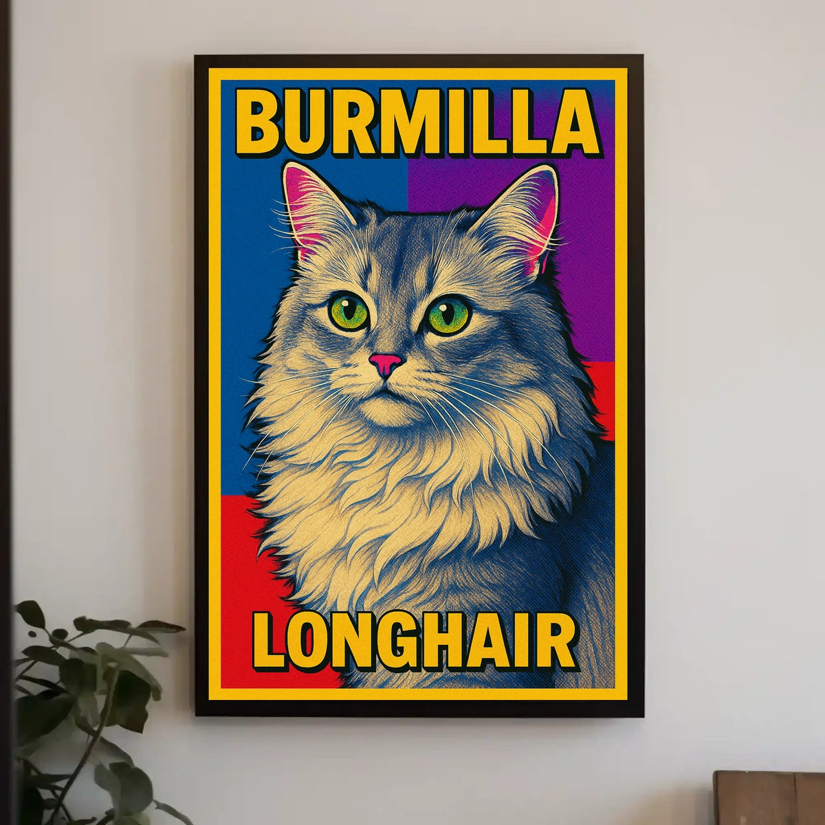 Burmilla Longhair Poster