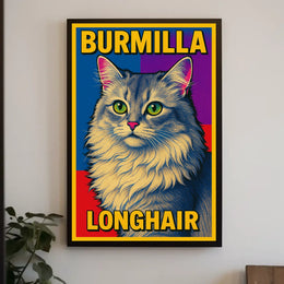 Burmilla Longhair Poster