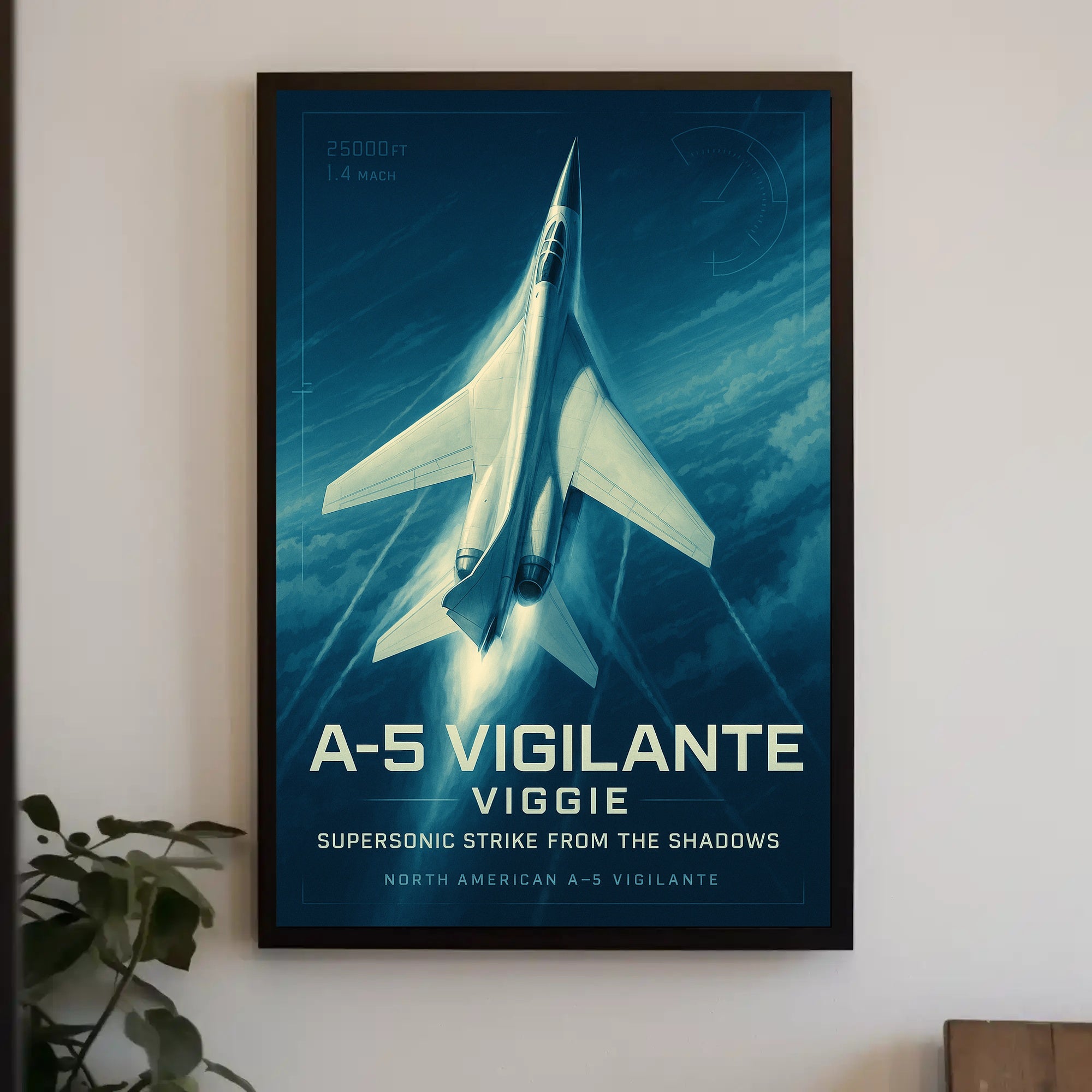 Supersonic Aircraft A-5 Vigilante Art Military Recruitment Poster