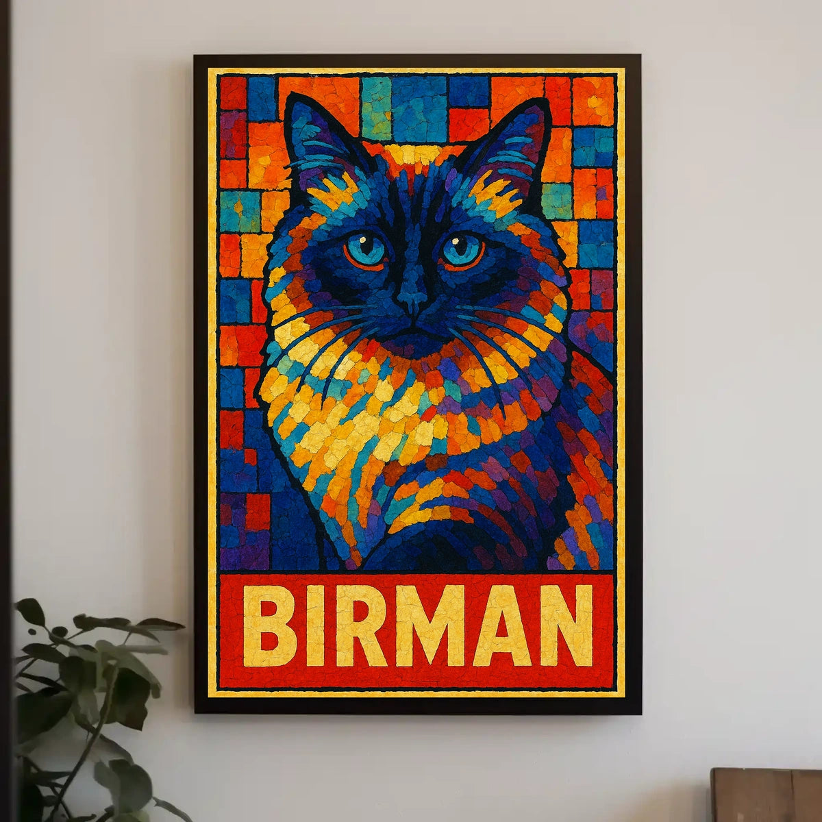 Birman Cat Art Poster