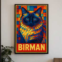 Birman Cat Art Poster