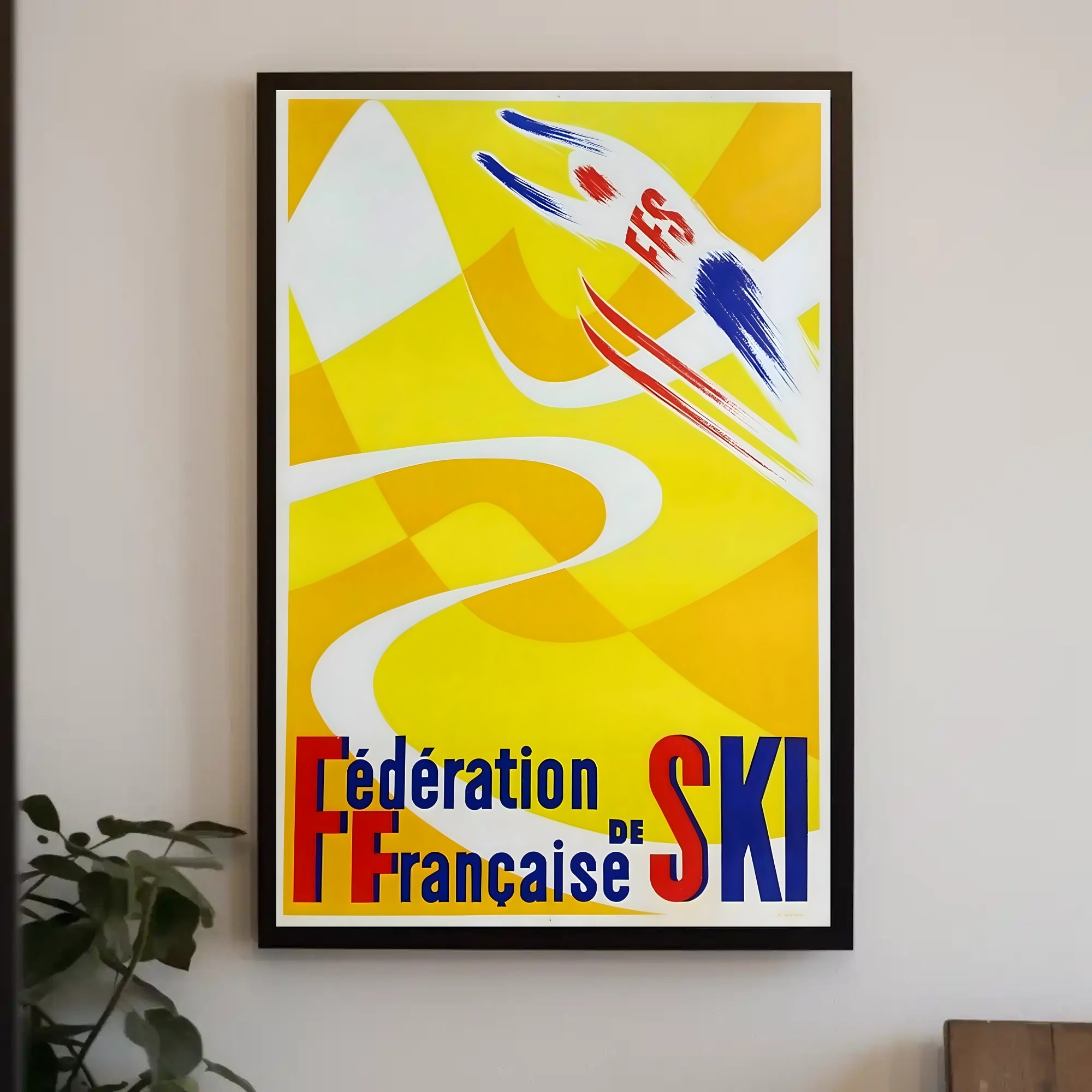 Fédération Française de Ski Bold Sports Poster PosterGoat