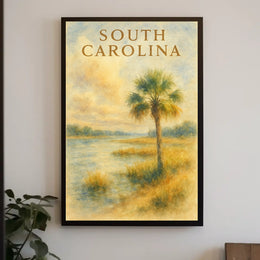 South Carolina Landscape Poster