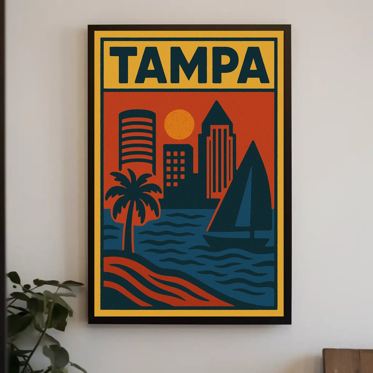 Tampa Cityscape Poster