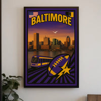 Baltimore Cityscape Poster