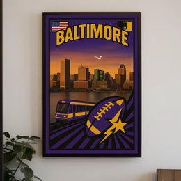 Baltimore Cityscape Poster