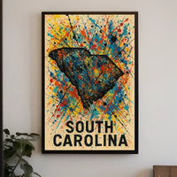 South Carolina Splash Poster