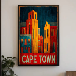 Cape Town Cityscape Poster