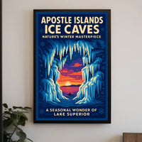 Apostle Islands Ice Caves Poster