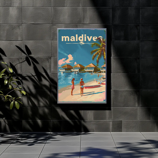 Maldives Tropical Paradise Poster